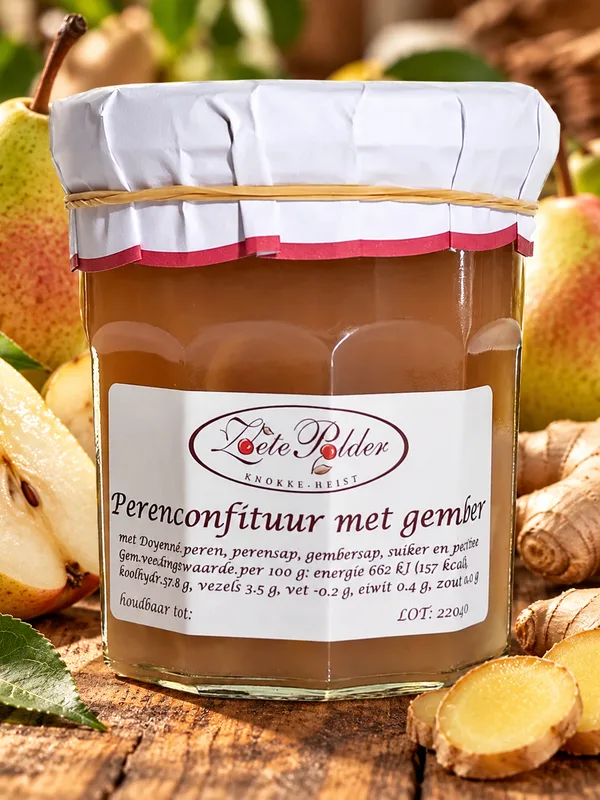 Confituur van peren met gember